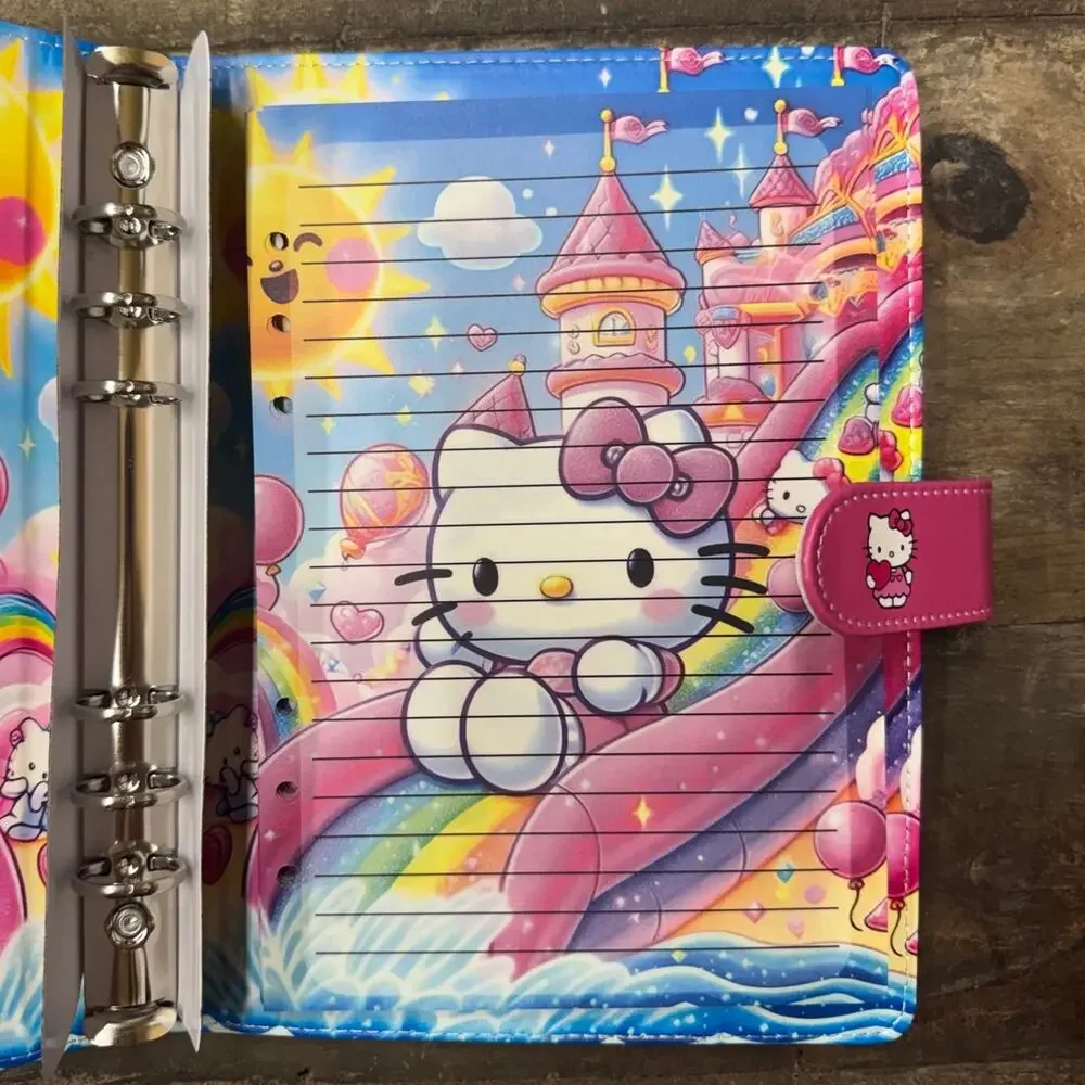 Hello Kitty A5 Binder with matching printed paper